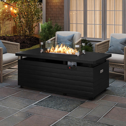 51-Inch Propane Fire Pit Table with 50,000 BTU Gas Burner