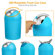 Bathroom Accessories Set 6 Pcs Bathroom Set Ensemble Complete Soap Dispenser Toothbrush Holder Tumbler Soap Dish Toilet Cleaning Brush Trash Can