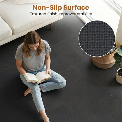 EVA Foam Floor Tiles 54-Pack with Borders and Non-Slip Surface