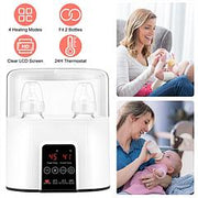 Electric Baby Milk Bottle Warmer fit for 2 Bottle Fast Milk Warmer Formula Warmer