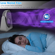 6.5in Desk Fan USB Powered 2 Speeds Table Cooling Fan