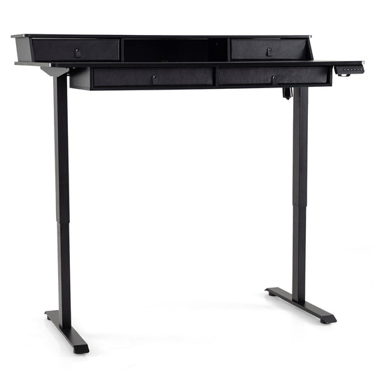 55 Inch x 27 Inch Electric Standing Desk with Drawers