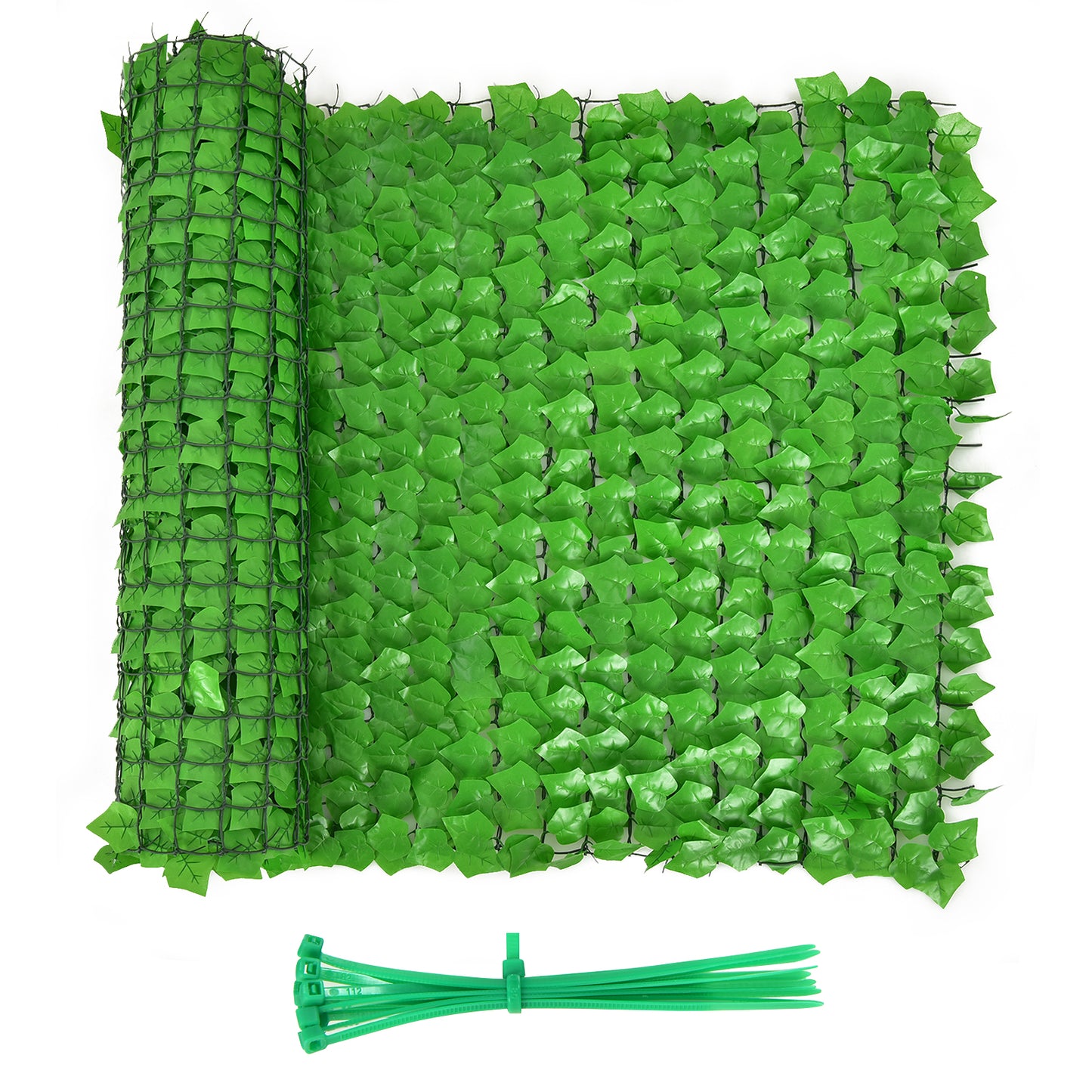 Artificial Ivy Privacy Fence 118 x 39 Inch Green Hedge Screen
