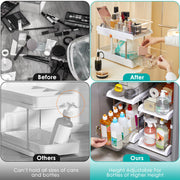 2-Tier Height Adjustable Under Sink Organizer