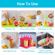 6Pcs Popsicle Molds