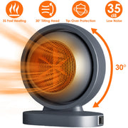 380W Space Heater with 30° Tilting Angle