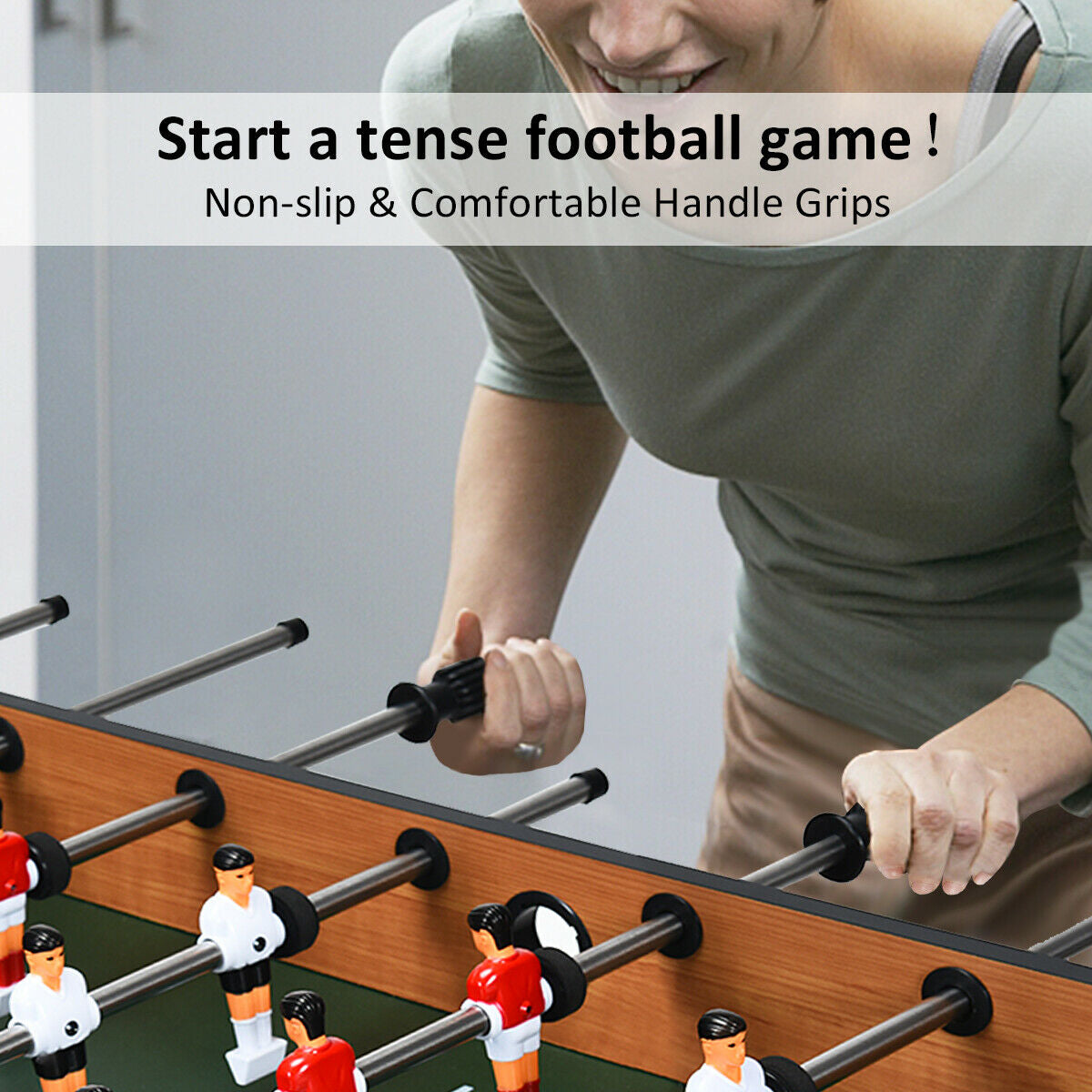 48 Inch Foosball Table Indoor Soccer Game for Kids and Adults