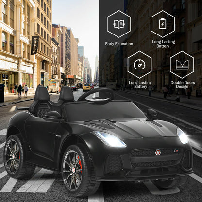 12V Jaguar F-Type SVR Licensed Kids Ride On Car