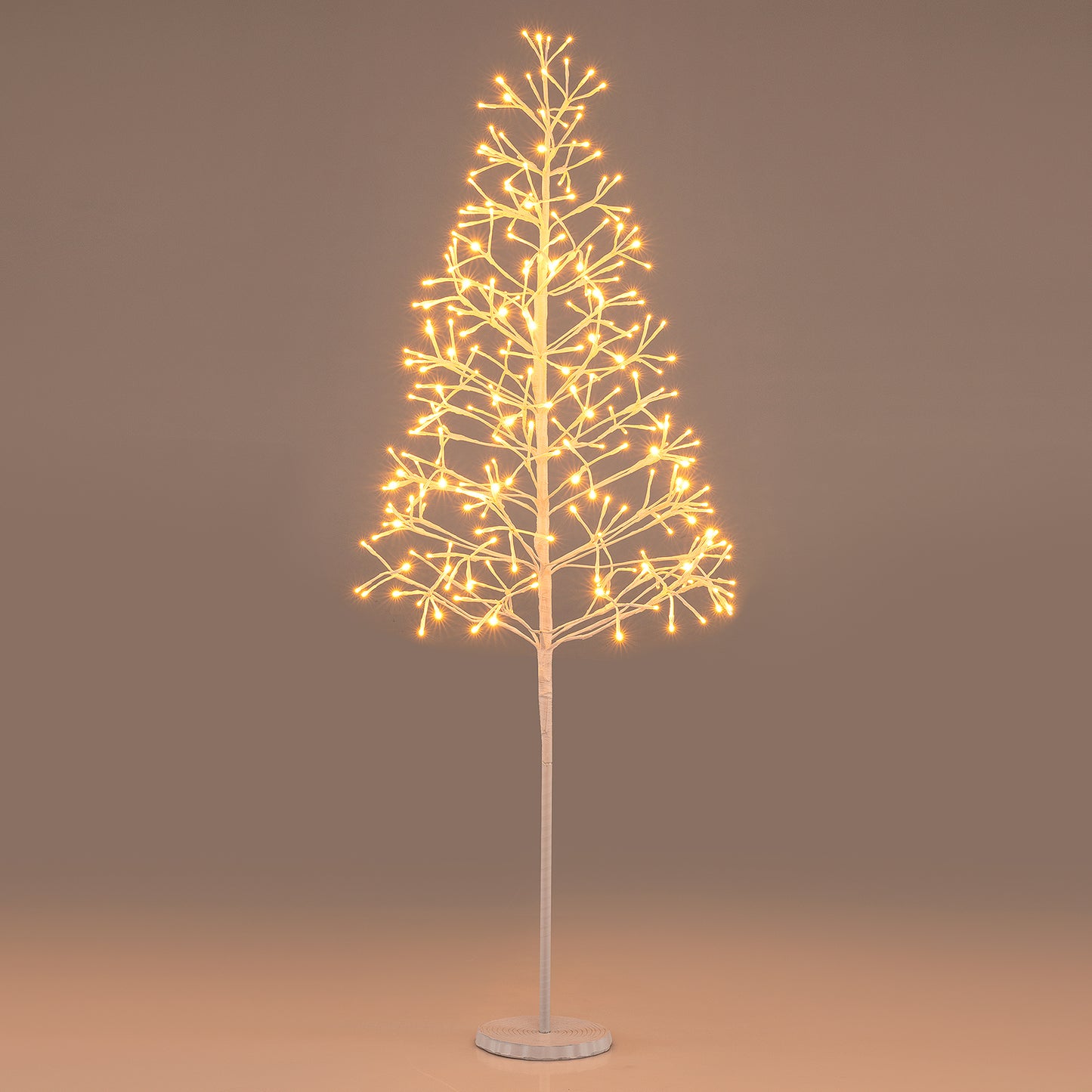 5/6/7 FT Lighted Birch Tree Pre-lit Twig Tree with 240/320/456 Warm White Light LED Lights-5 FT