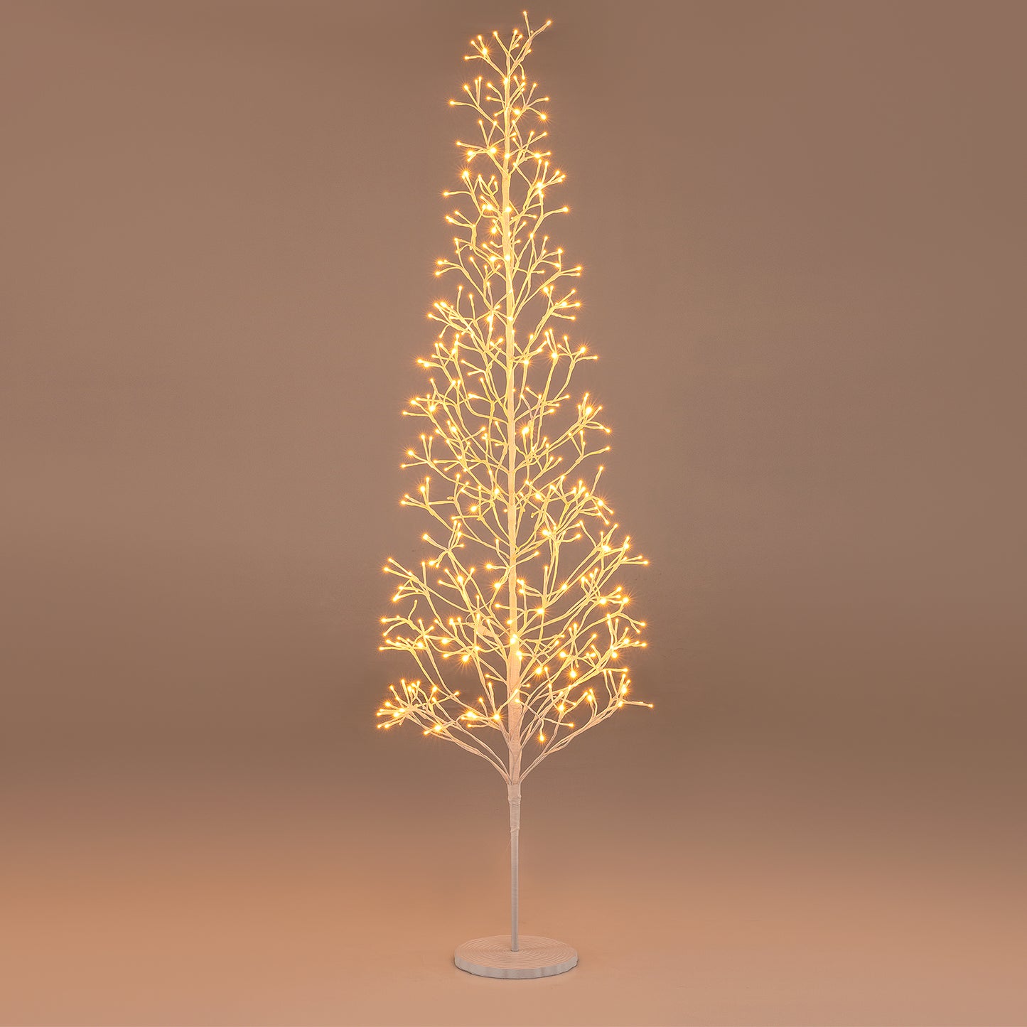 5/6/7 FT Lighted Birch Tree Pre-lit Twig Tree with 240/320/456 Warm White Light LED Lights-7 FT