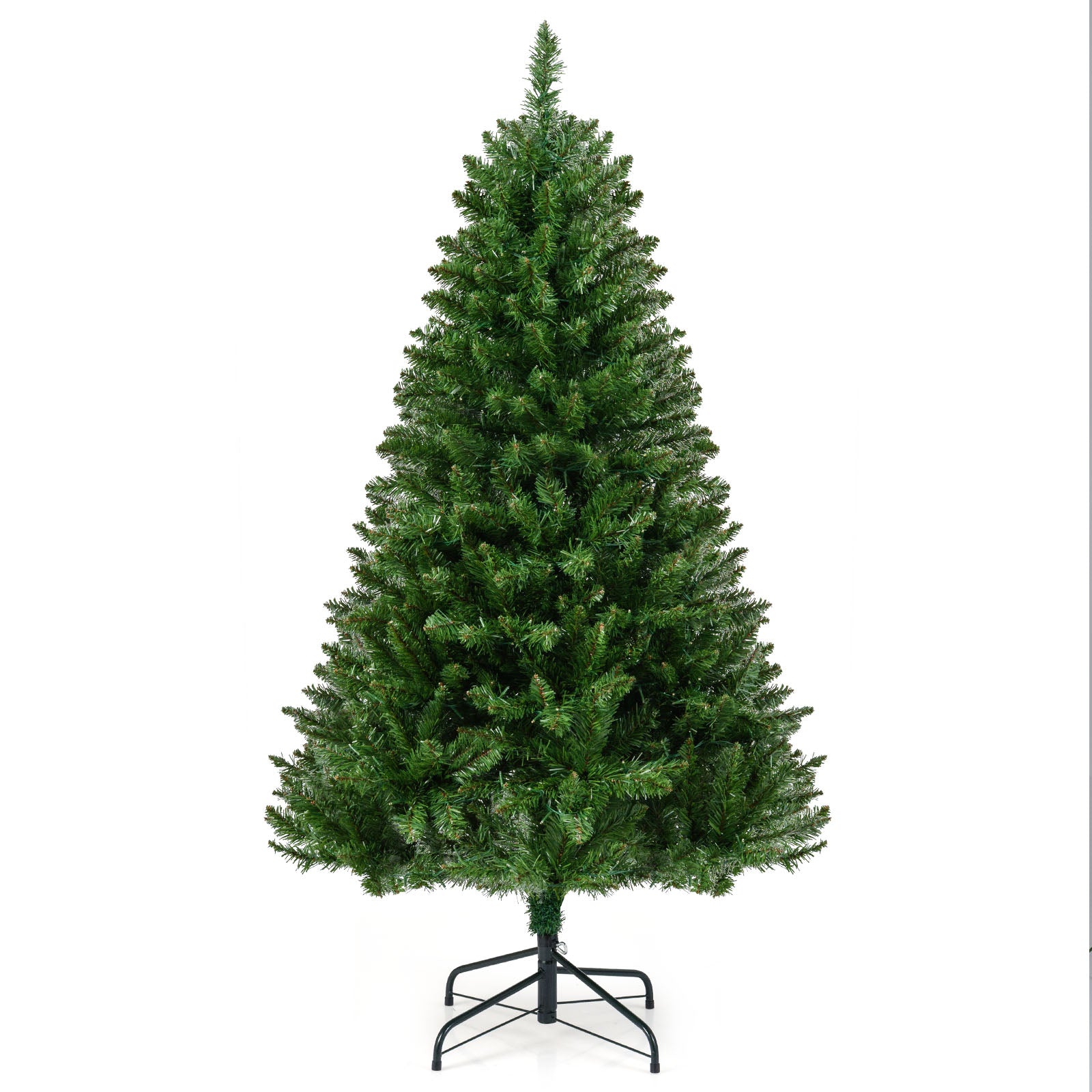 5/6/7 Feet Artificial Christmas Tree Hinged Xmas Tree with 7 Lighting Modes-5 Feet