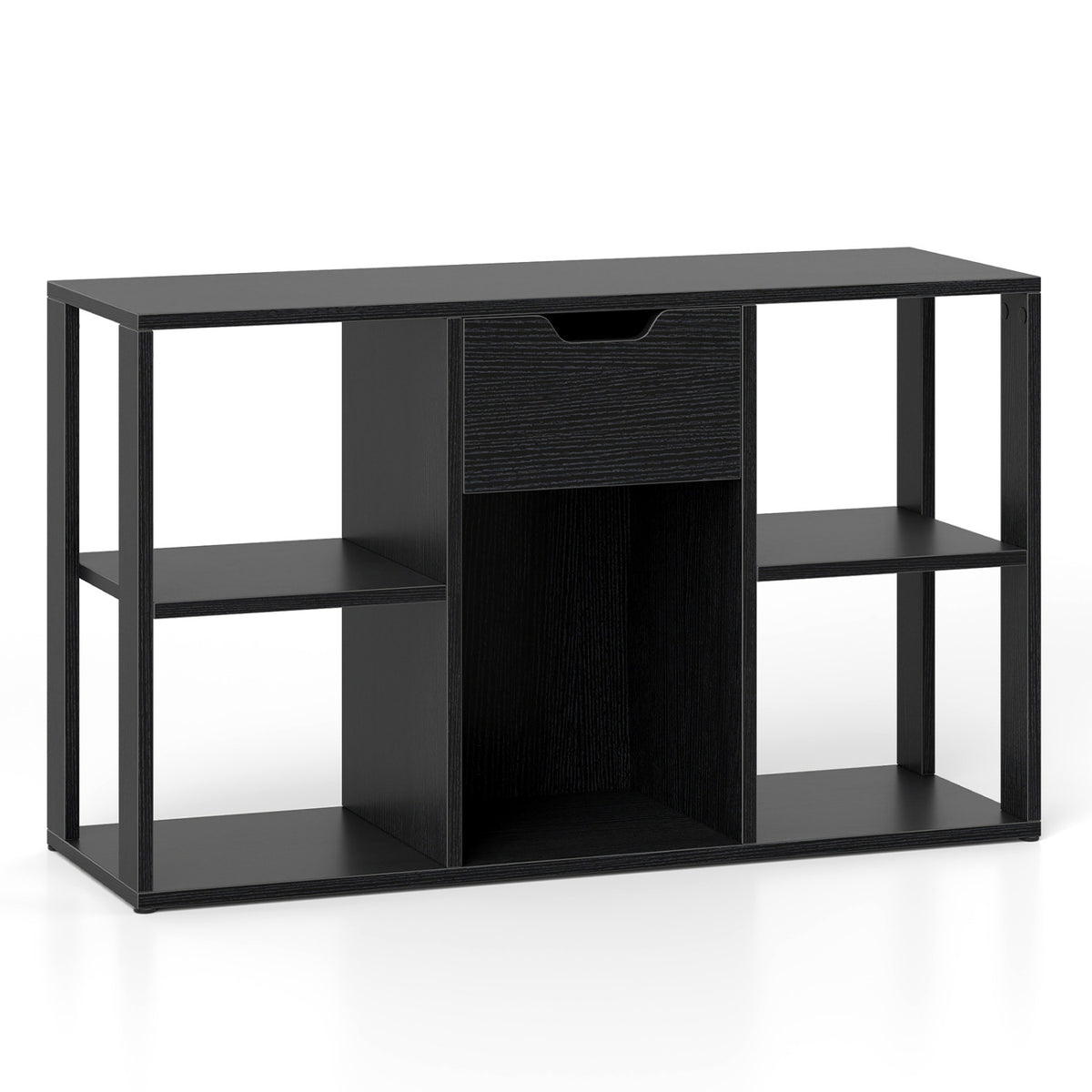 5-Cube Bookcase with Storage Drawer - Modern Display Shelf