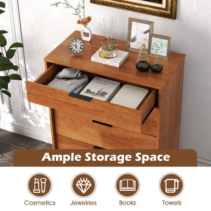 5-Drawer Dresser with Interlock System for Bedroom Living Room