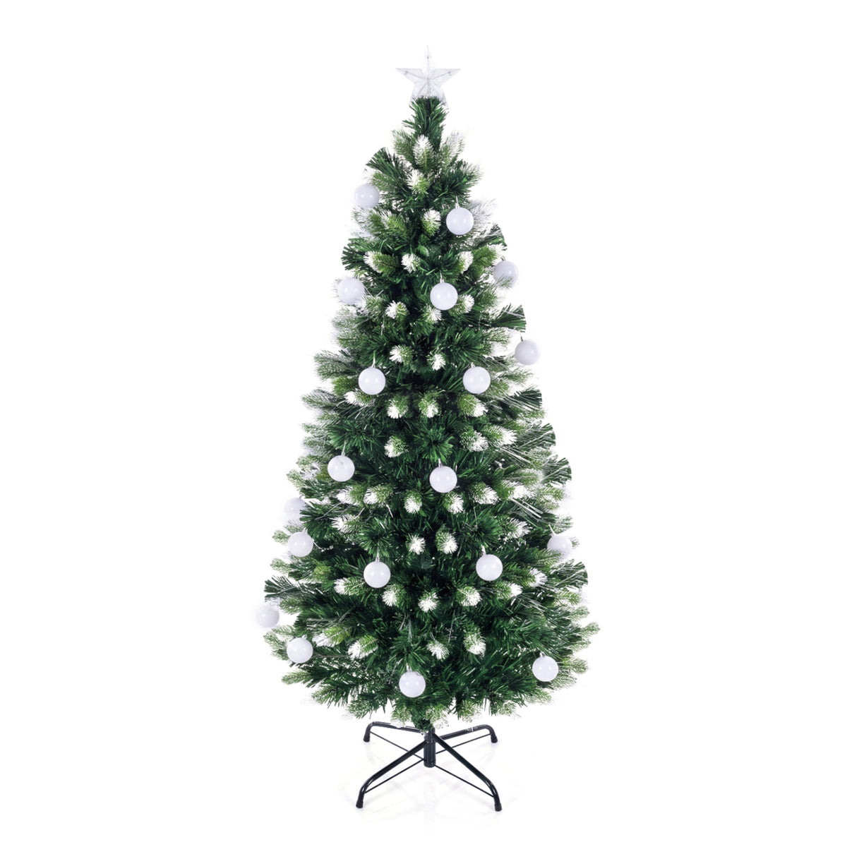5 FT Pre-Lit Fiber Optic Christmas Tree with LED Lights