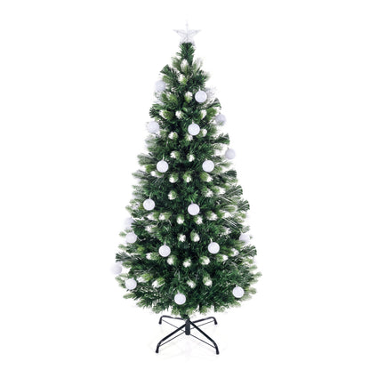 5 FT Pre-Lit Fiber Optic Christmas Tree with LED Lights