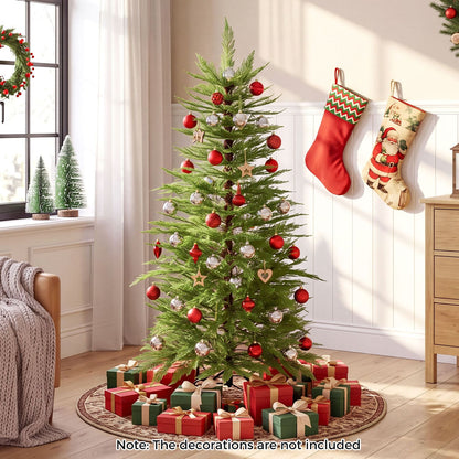 5 FT Pre-Lit Artificial Christmas Tree with 670 Warm White Lights