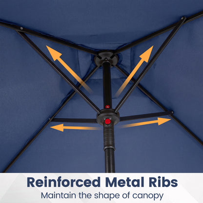 5 Foot Square Patio Market Umbrella with 4 Ribs
