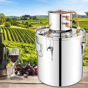 5 Gal 40 L Water Juicer Maker with 2 Stainless Steel Pots-5 Gal