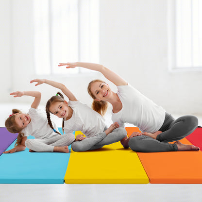 5-Panel Folding Gymnastics Mat for Kids and Adults