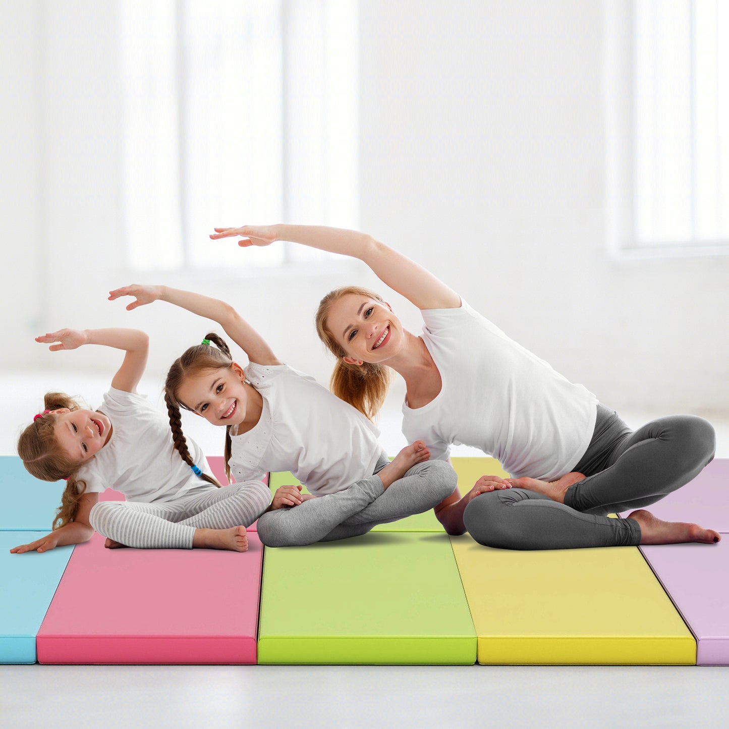 5-Panel Folding Gymnastics Mat for Kids and Adults