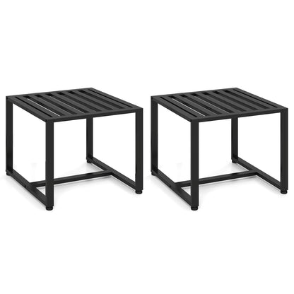 5 Pieces Living Room Set with 2 Accent Chairs and 2 Coffee Tables-Gray