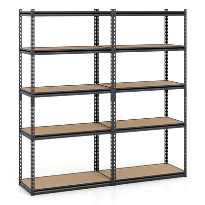 5-Tier Garage Shelving Unit 2200 LBS Metal Storage Shelves Adjustable Utility Rack