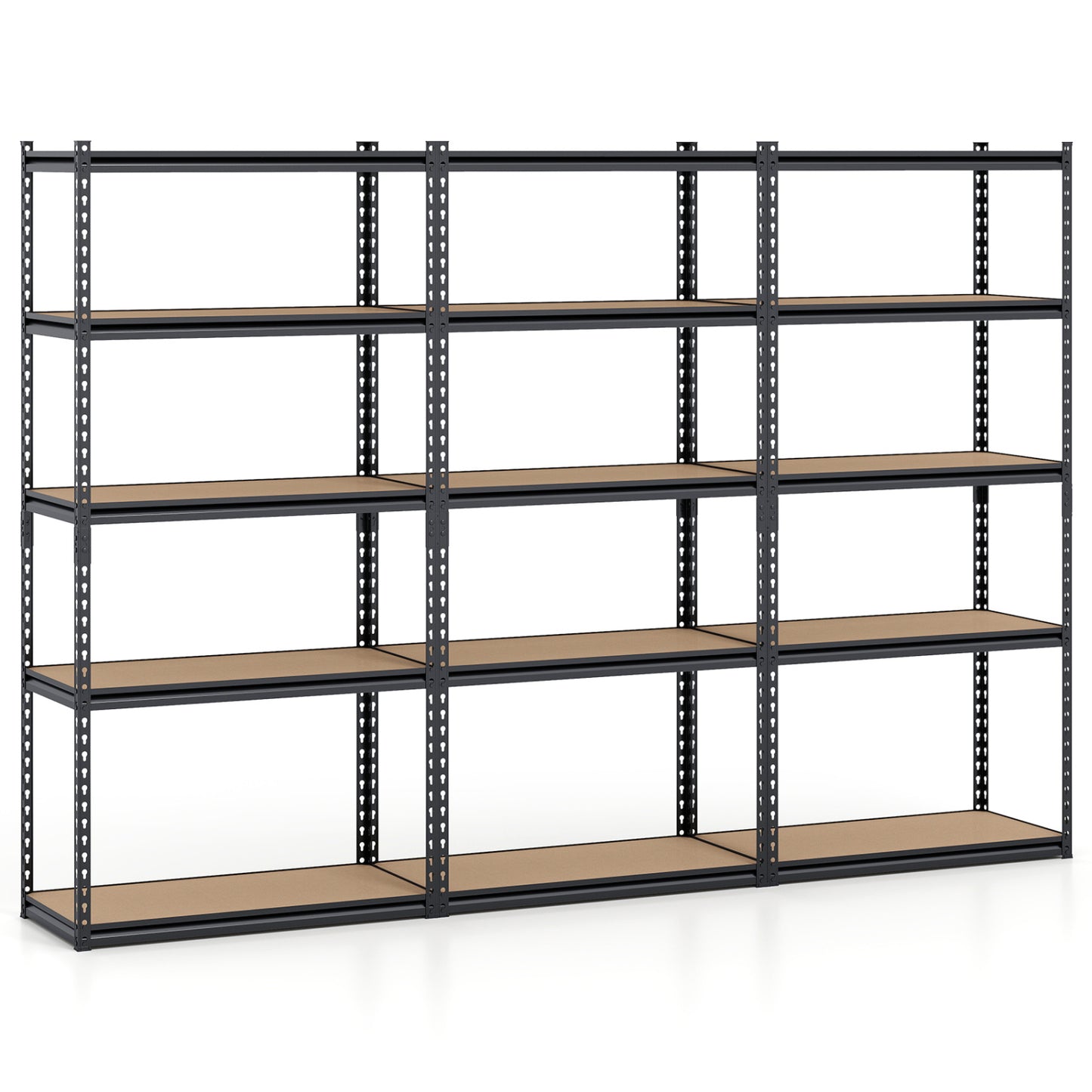 5-Tier Garage Shelving Unit 2200 LBS Metal Storage Shelves Adjustable Utility Rack