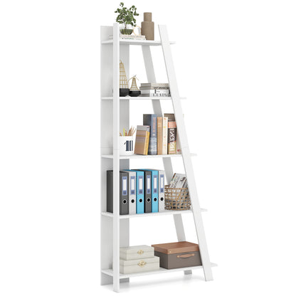 5-Tier Vertical Bookshelf for Small Spaces, 79" Tall