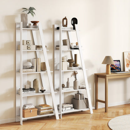 5-Tier Vertical Bookshelf for Small Spaces, 79" Tall