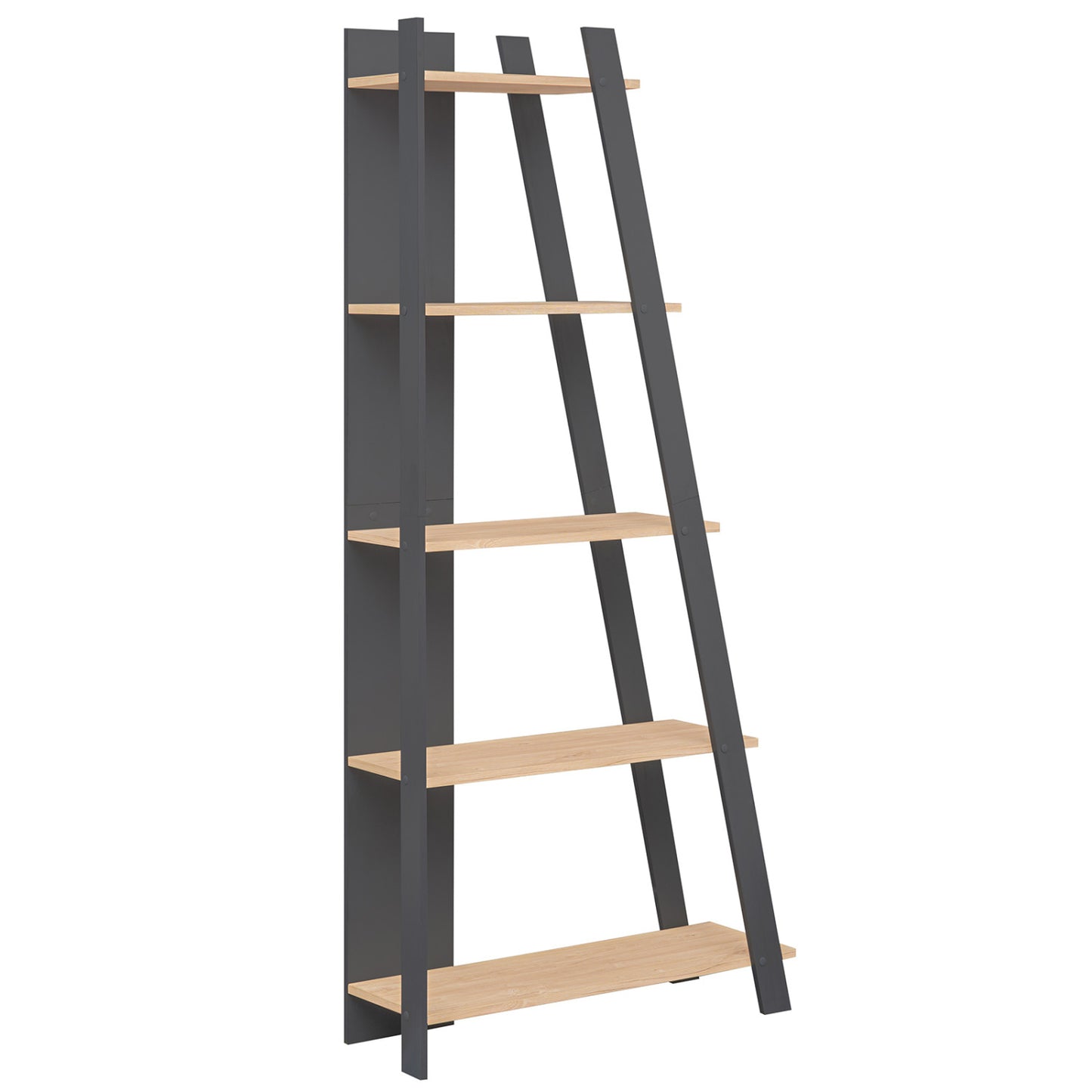 5-Tier Vertical Bookshelf for Small Spaces, 79" Tall