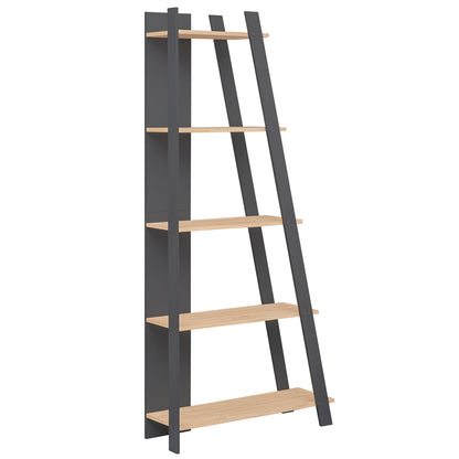 5-Tier Vertical Bookshelf for Small Spaces, 79" Tall