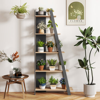 5-Tier Vertical Bookshelf for Small Spaces, 79" Tall