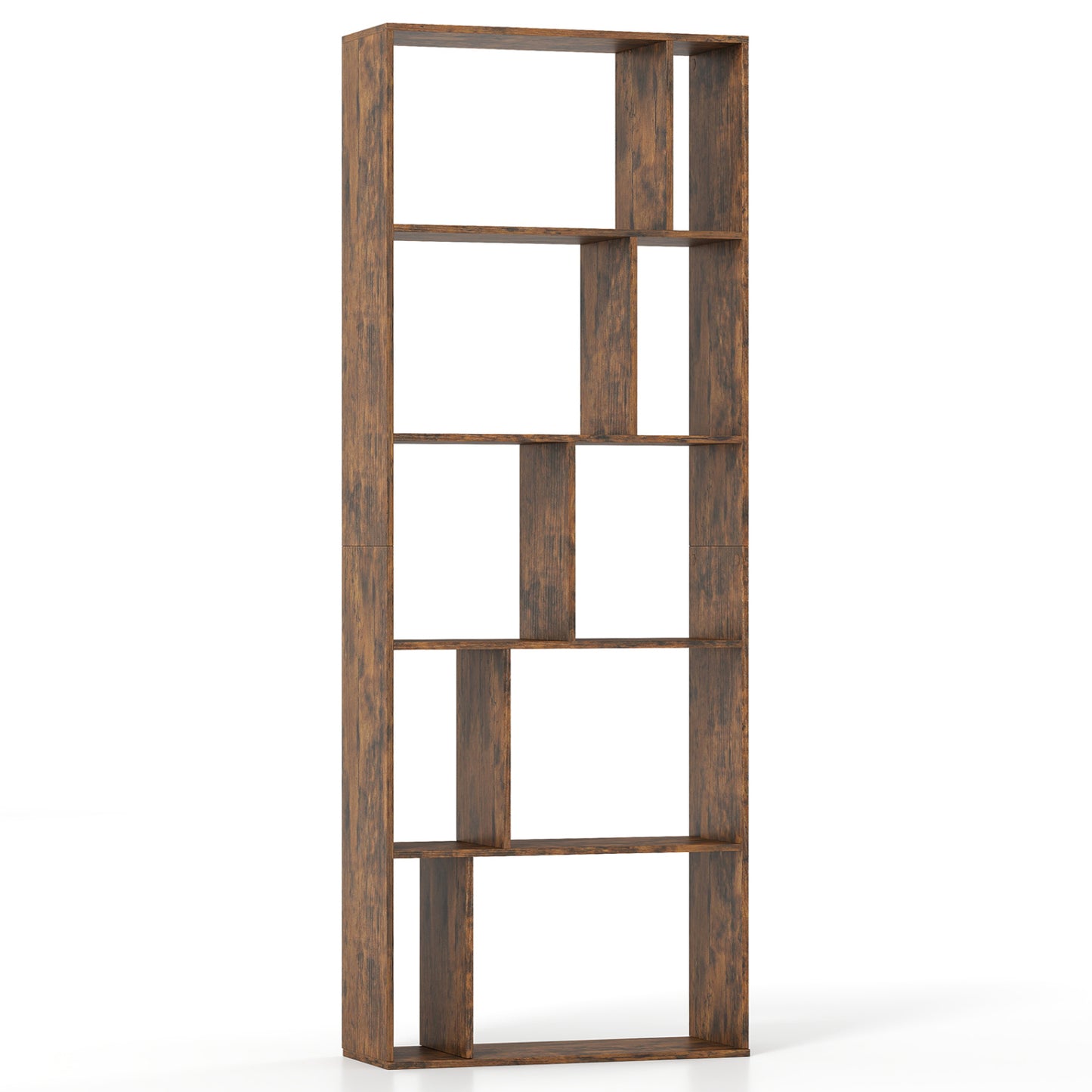 5-Tier Bookshelf with Open Back and Anti-Tipping Kit