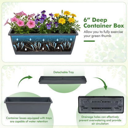 5-Tier Vertical Raised Garden Bed with Drainage System and Removable Trays for Vegetables