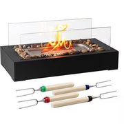 Tabletop Fire Pit With Roasting Sticks