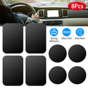 8Pcs Universal Metal Plates with Strong Adhesive 4Pcs Round and 4Pcs Rectangle Metal Plates