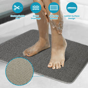 28.34x16.73in Shower Mat Non-Slip Bath Mat