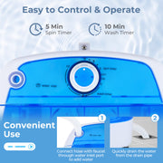 5.5 lbs Space-Saving Semi-Auto Washer