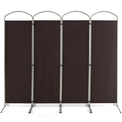 6.2Ft Folding 4-Panel Room Divider for Home Office Living Room