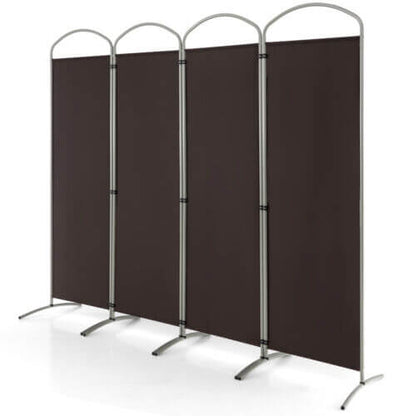 6.2Ft Folding 4-Panel Room Divider for Home Office Living Room