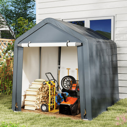 6 x 6.5/8 x 6.5 Feet Portable Motorcycle Outdoor Storage Shelter