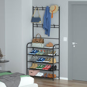 Coat Hat Rack Shoe Storage Shelf