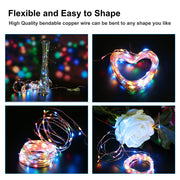 100 LEDs Solar String Lights Outdoor IP65 Waterproof