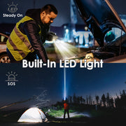 Portable Belt Fan 10000mAh, 5 Speeds