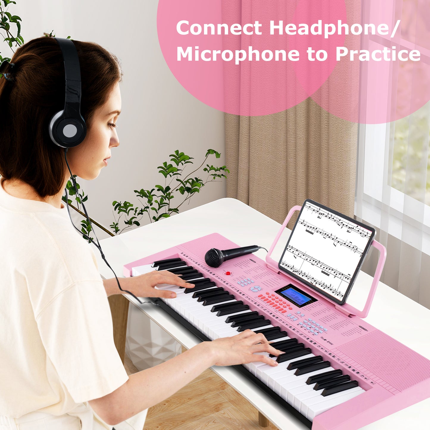 61-Key Electric Piano Keyboard for Beginner