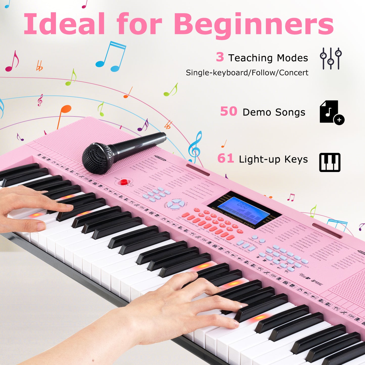 61-Key Electric Piano Keyboard for Beginner