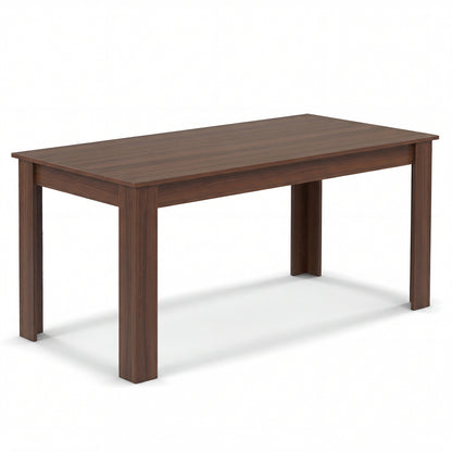 63 Inch Rectangular Modern Dining Kitchen Table-Oak - Walnut