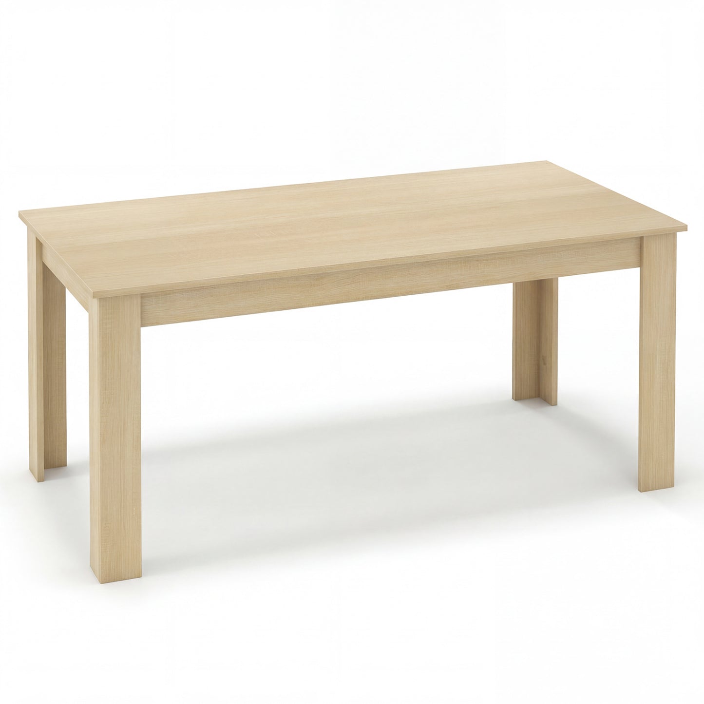 63 Inch Rectangular Modern Dining Kitchen Table-Oak - Oak