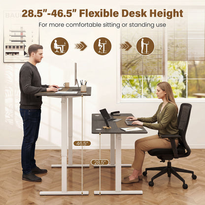Electric Standing Desk 63x24 Inch with Memory Presets