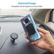 8Pcs Universal Metal Plates with Strong Adhesive 4Pcs Round and 4Pcs Rectangle Metal Plates